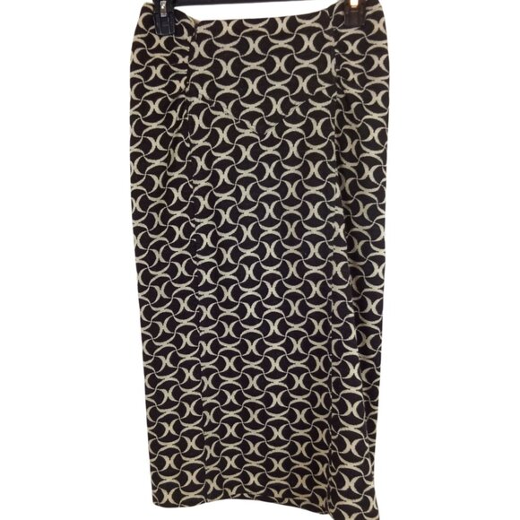 Diane Von Furstenberg Parisian Minimalist Academia Wool Blend Midi Pencil Skirt - Picture 6 of 7